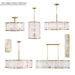 Minka-Lavery - 3639-732 - Six Light Linear Chandelier - Veil - Legacy Brass