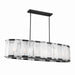 Minka-Lavery - 3639-899 - Six Light Linear Chandelier - Veil - Dark Matte Black