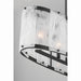 Minka-Lavery - 3639-899 - Six Light Linear Chandelier - Veil - Dark Matte Black