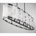 Minka-Lavery - 3639-899 - Six Light Linear Chandelier - Veil - Dark Matte Black