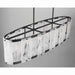 Minka-Lavery - 3639-899 - Six Light Linear Chandelier - Veil - Dark Matte Black