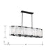 Minka-Lavery - 3639-899 - Six Light Linear Chandelier - Veil - Dark Matte Black