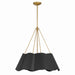 Minka-Lavery - 3954-796 - Four Light Pendant - Waveform - Dark Bronze