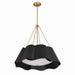 Minka-Lavery - 3954-796 - Four Light Pendant - Waveform - Dark Bronze