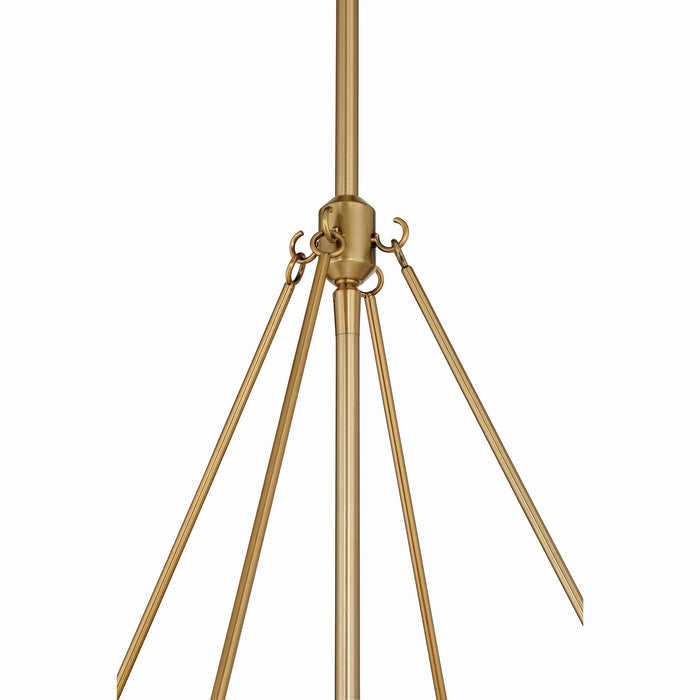 Minka-Lavery - 3954-796 - Four Light Pendant - Waveform - Dark Bronze
