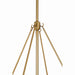 Minka-Lavery - 3954-796 - Four Light Pendant - Waveform - Dark Bronze
