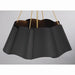 Minka-Lavery - 3954-796 - Four Light Pendant - Waveform - Dark Bronze