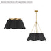 Minka-Lavery - 3954-796 - Four Light Pendant - Waveform - Dark Bronze