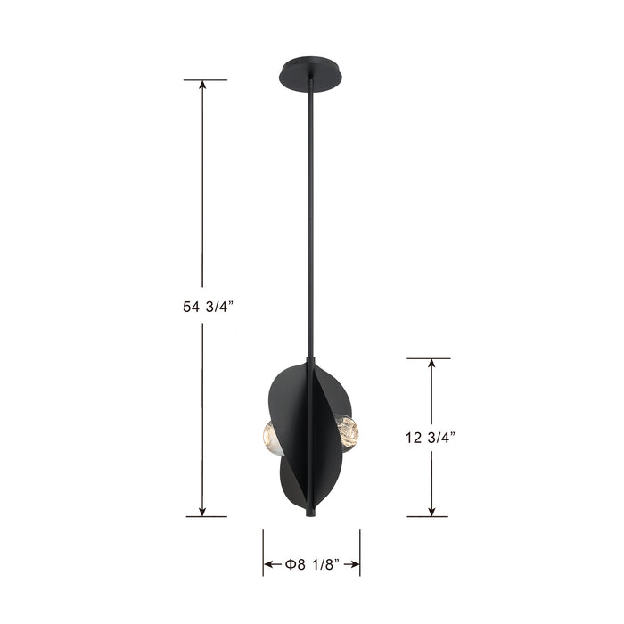 Minka-Lavery - 3975-66-L - LED Pendant - Pod - Sand Coal Black