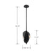 Minka-Lavery - 3975-66-L - LED Pendant - Pod - Sand Coal Black