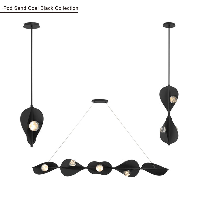 Minka-Lavery - 3976-66-L - LED Pendant - Pod - Sand Coal Black