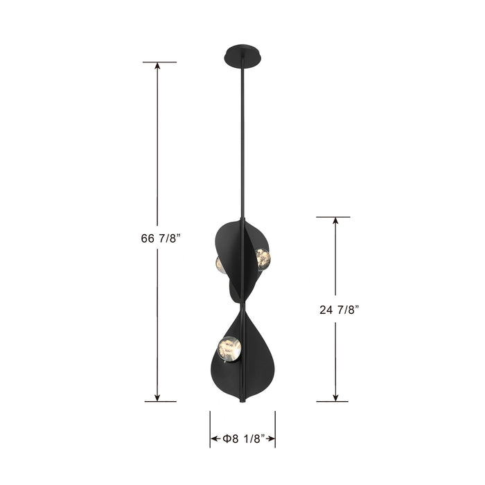 Minka-Lavery - 3976-66-L - LED Pendant - Pod - Sand Coal Black