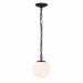 Minka-Lavery - 5211-860 - One Light Mini Pendant - Marbelle - Dark Bronze