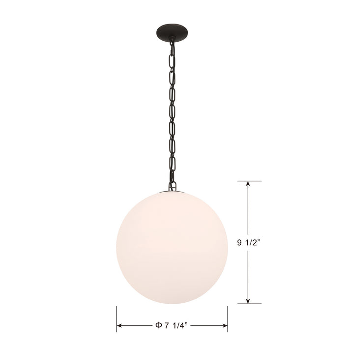 Minka-Lavery - 5211-860 - One Light Mini Pendant - Marbelle - Dark Bronze
