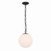 Minka-Lavery - 5212-860 - One Light Mini Pendant - Marbelle - Dark Bronze