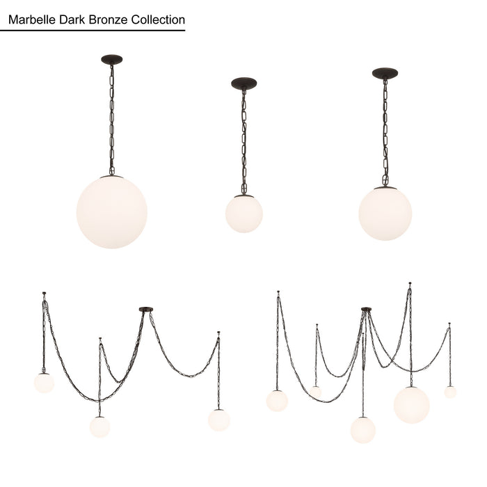 Minka-Lavery - 5212-860 - One Light Mini Pendant - Marbelle - Dark Bronze