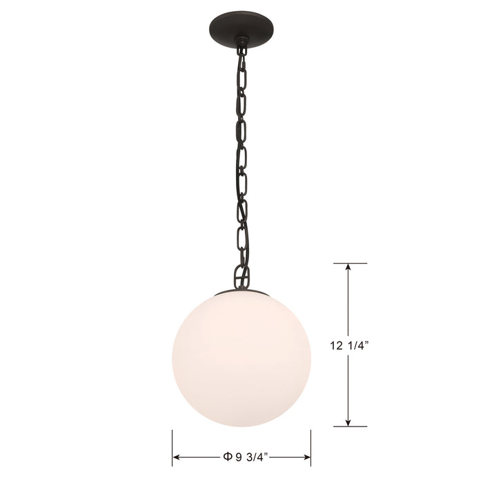 Minka-Lavery - 5212-860 - One Light Mini Pendant - Marbelle - Dark Bronze