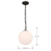 Minka-Lavery - 5212-860 - One Light Mini Pendant - Marbelle - Dark Bronze