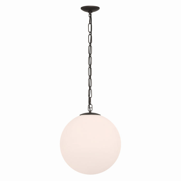 Minka-Lavery - 5213-860 - One Light Pendant - Marbelle - Dark Bronze