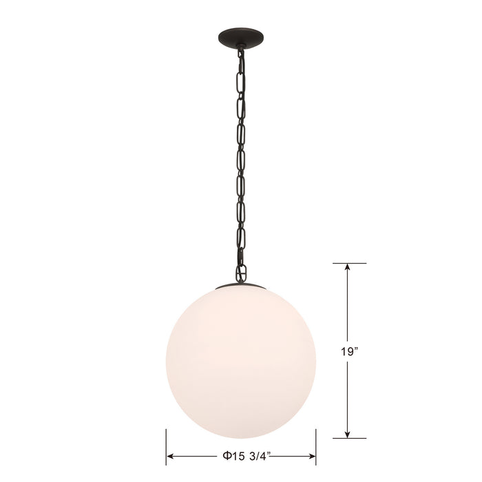 Minka-Lavery - 5213-860 - One Light Pendant - Marbelle - Dark Bronze