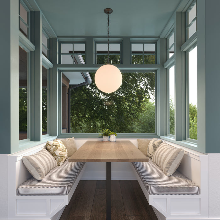 Minka-Lavery - 5213-860 - One Light Pendant - Marbelle - Dark Bronze