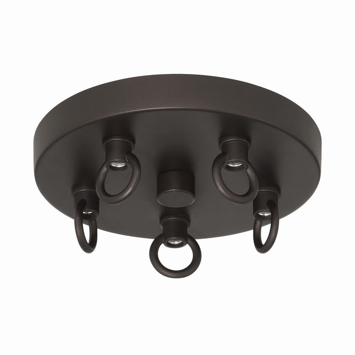 Minka-Lavery - 5219-860 - Five Light Pendant - Marbelle - Dark Bronze