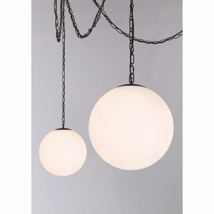 Minka-Lavery - 5219-860 - Five Light Pendant - Marbelle - Dark Bronze
