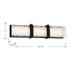 Minka-Lavery - 5663-899-L - LED Bath Bar - Lumina - Dark Matte Black