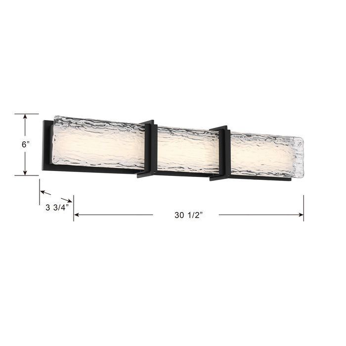 Minka-Lavery - 5664-899-L - LED Bath Bar - Lumina - Dark Matte Black
