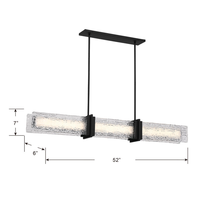 Minka-Lavery - 5666-899-L - LED Linear Chandelier - Lumina - Dark Matte Black