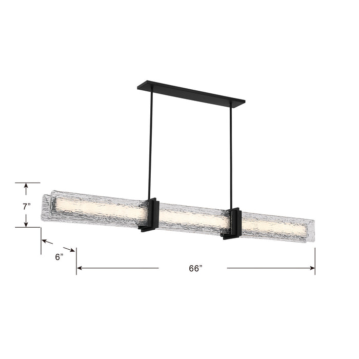 Minka-Lavery - 5667-899-L - LED Linear Chandelier - Lumina - Dark Matte Black