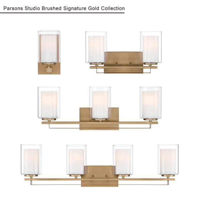 Minka-Lavery - 6101-791 - One Light Bath Sconce - Parsons Studio - Brushed Gold