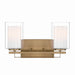 Minka-Lavery - 6102-791 - Two Light Vanity - Parsons Studio - Brushed Gold