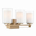 Minka-Lavery - 6103-791 - Three Light Vanity - Parsons Studio - Brushed Gold