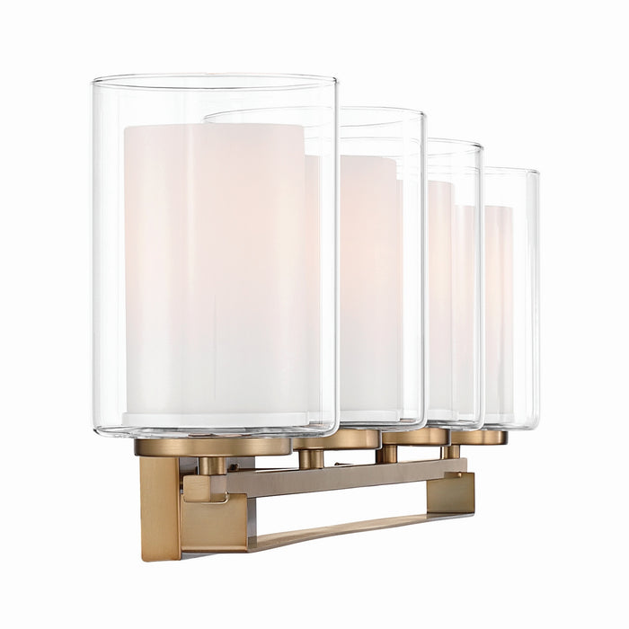 Minka-Lavery - 6104-791 - Four Light Vanity - Parsons Studio - Brushed Gold