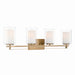 Minka-Lavery - 6104-791 - Four Light Vanity - Parsons Studio - Brushed Gold
