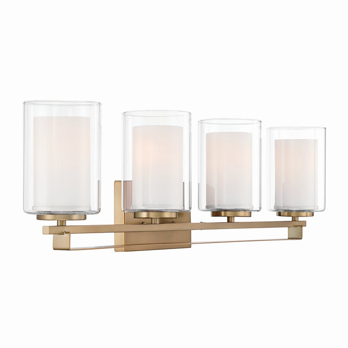 Minka-Lavery - 6104-791 - Four Light Vanity - Parsons Studio - Brushed Gold
