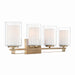 Minka-Lavery - 6104-791 - Four Light Vanity - Parsons Studio - Brushed Gold