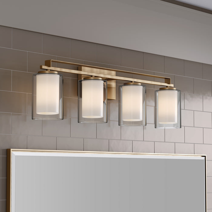 Minka-Lavery - 6104-791 - Four Light Vanity - Parsons Studio - Brushed Gold