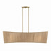 Minka-Lavery - 6578-695 - Four Light Linear Chandelier - Key Largo - Soft Brass
