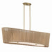 Minka-Lavery - 6578-695 - Four Light Linear Chandelier - Key Largo - Soft Brass