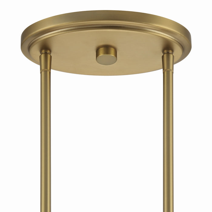Minka-Lavery - 6578-695 - Four Light Linear Chandelier - Key Largo - Soft Brass
