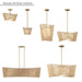 Minka-Lavery - 6578-695 - Four Light Linear Chandelier - Key Largo - Soft Brass