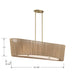 Minka-Lavery - 6578-695 - Four Light Linear Chandelier - Key Largo - Soft Brass