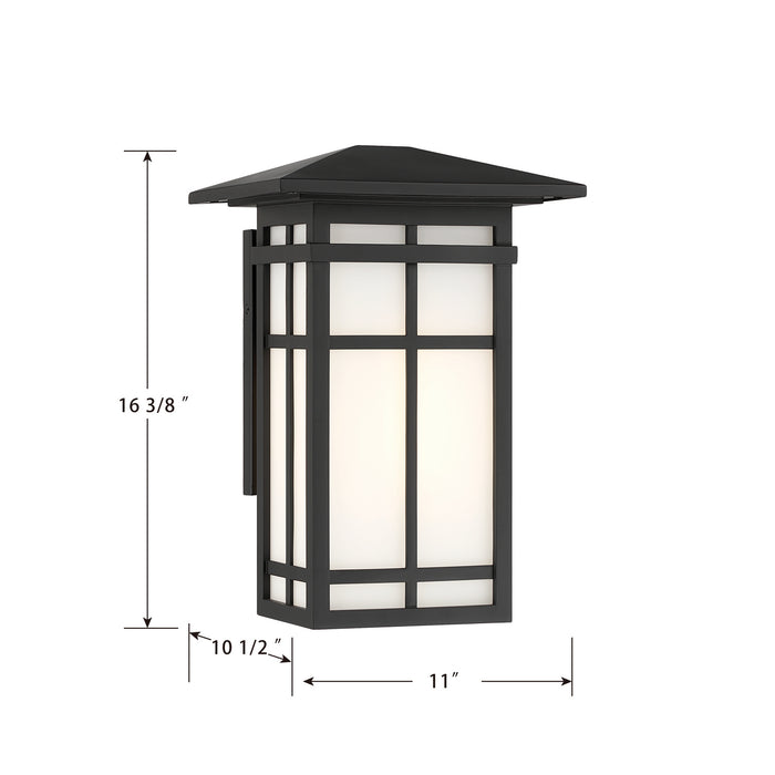Minka-Lavery - 71182-899 - One Light Wall Sconce - Grydton - Dark Matte Black