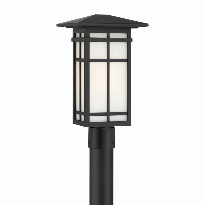 Minka-Lavery - 71185-899 - One Light Post Lantern - Grydton - Dark Matte Black