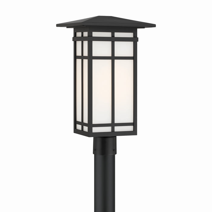 Minka-Lavery - 71186-899 - One Light Post Lantern - Grydton - Dark Matte Black