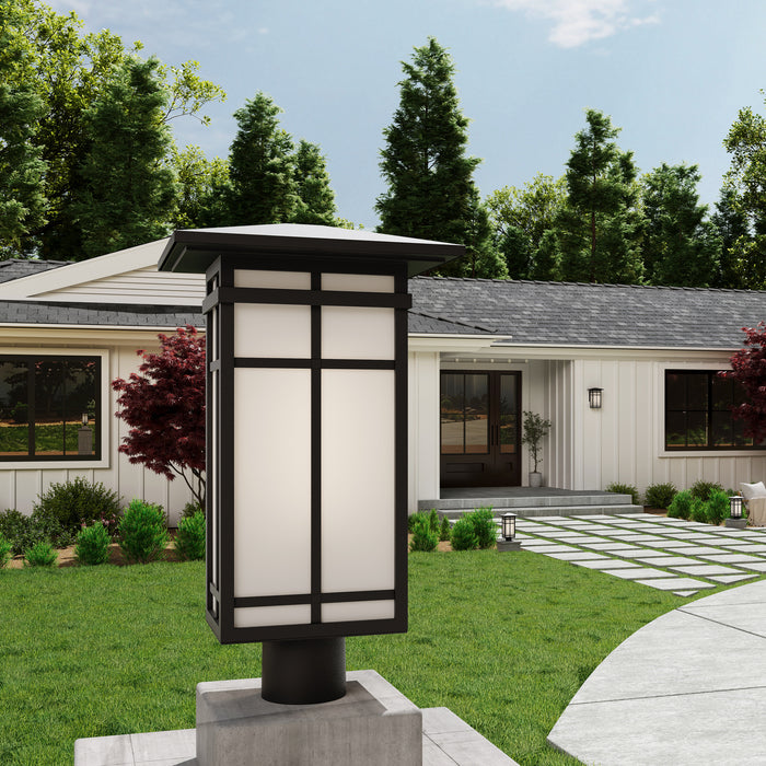 Minka-Lavery - 71186-899 - One Light Post Lantern - Grydton - Dark Matte Black