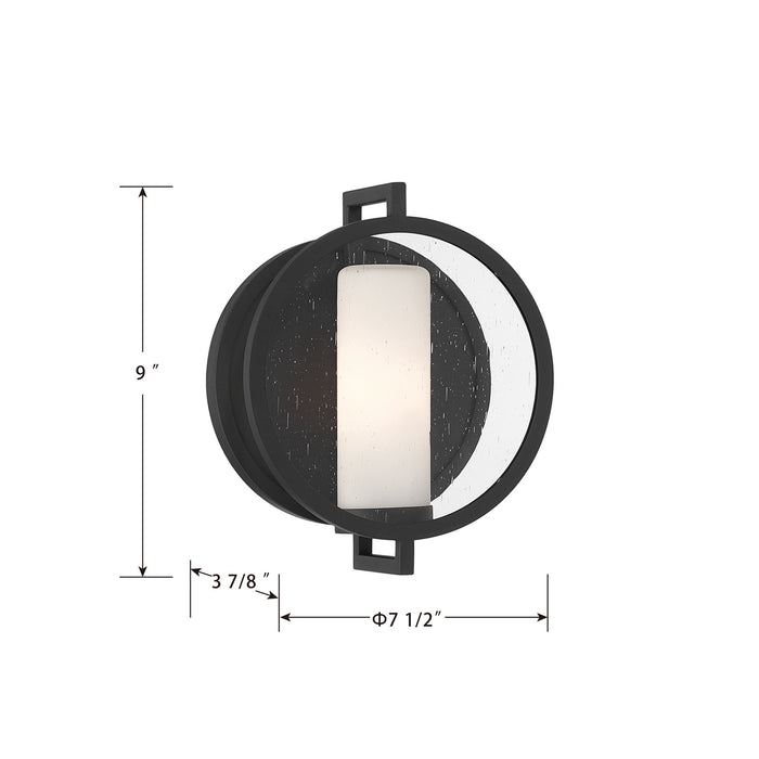 Minka-Lavery - 71270-66 - One Light Wall Sconce - Halin - Sand Coal Black