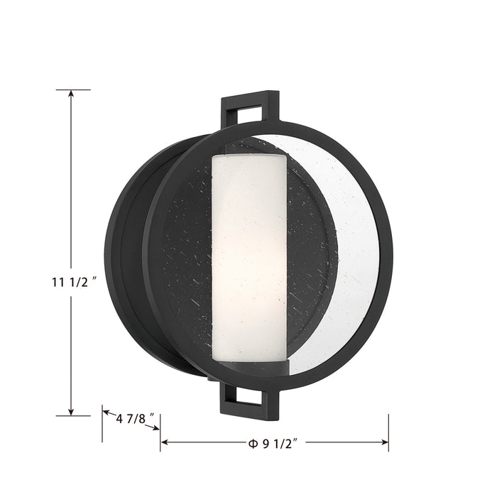 Minka-Lavery - 71271-66 - One Light Wall Sconce - Halin - Sand Coal Black